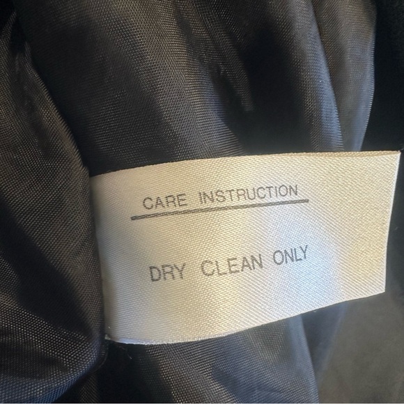 Vintage Gallery Petite Womens Belted Trench Coat Lined Black Size 4 Button Up - Picture 7 of 9